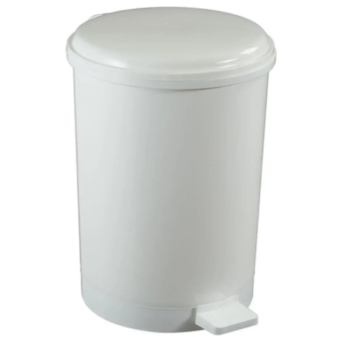 Witte kunststof pedaalemmer 40 L