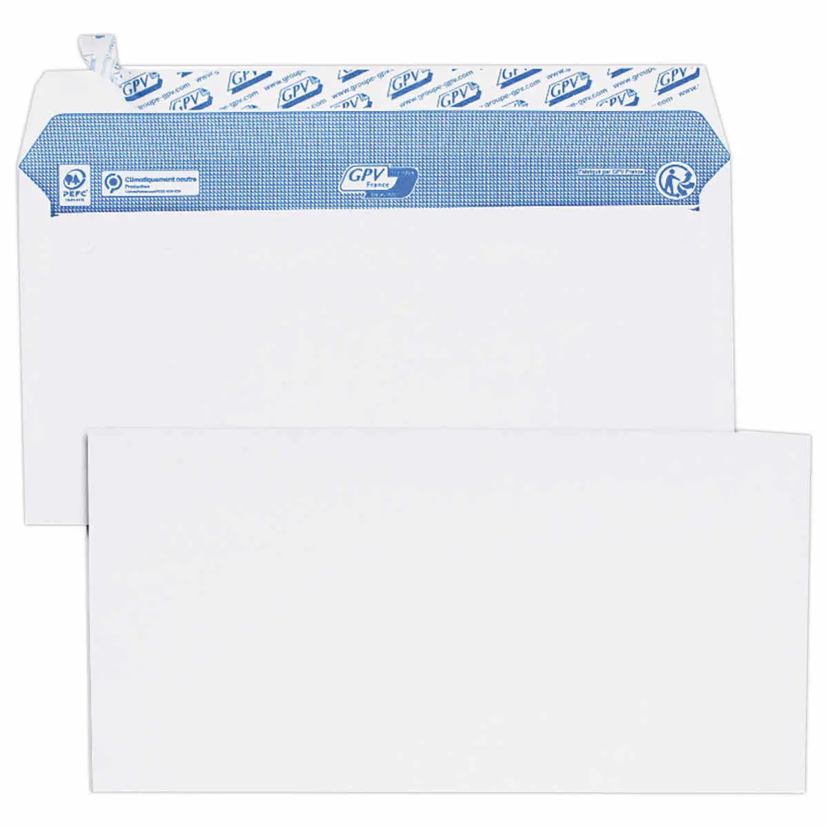 200  Witte enveloppen DL - 110 x 220 mm - GPV EVERY DAY 