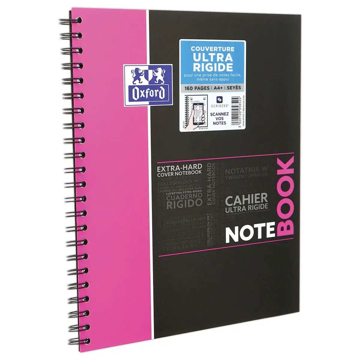 Notitieboek Oxford A4+, seyès 160 p met volledige binding