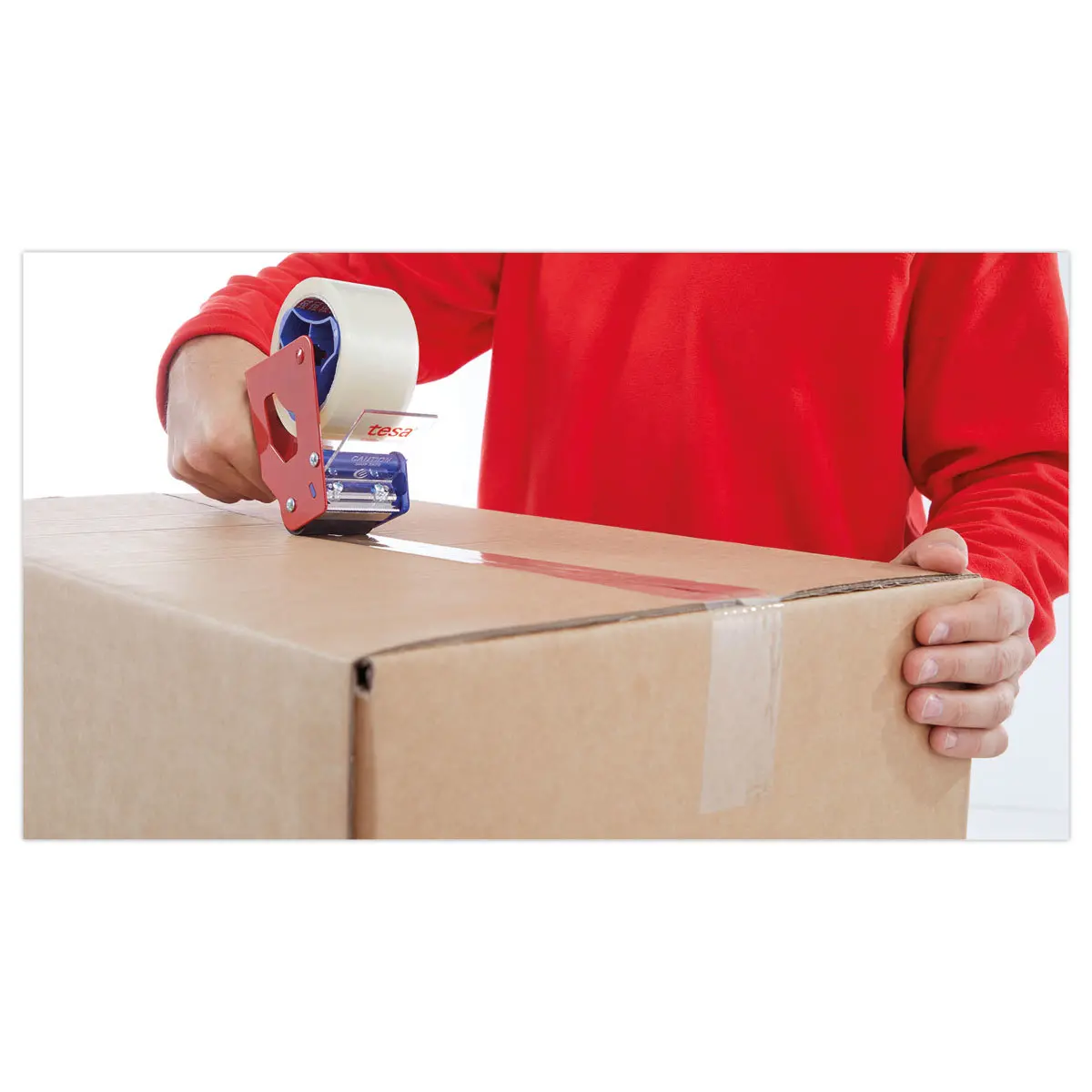 Rol verpakkingstape van polypropyleen - Transparant - 100 m x 50 mm - TESA