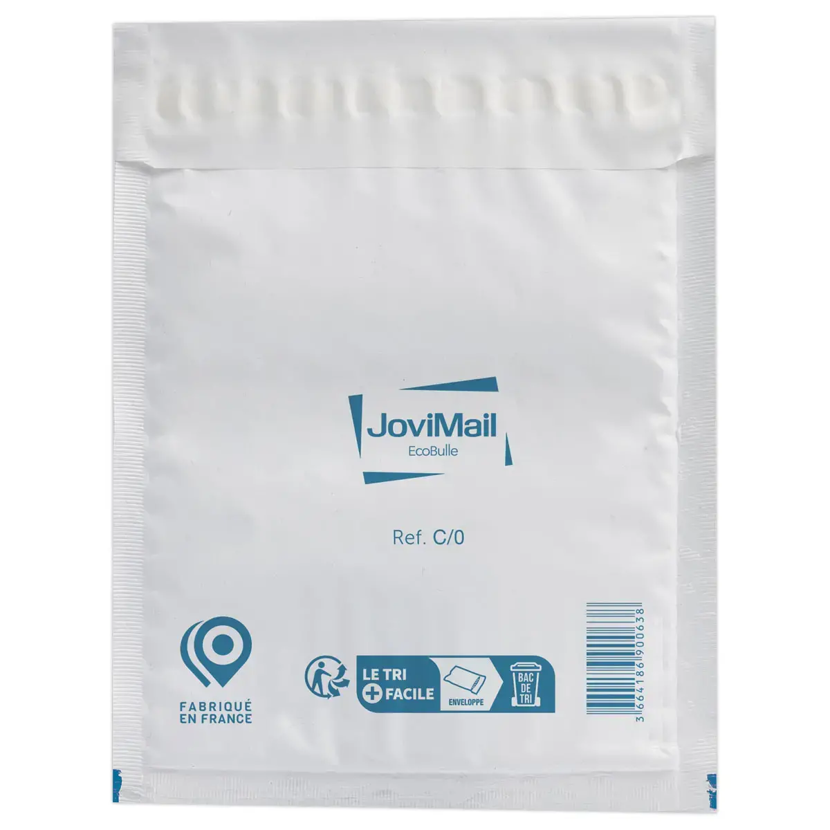 100 Luchtkussentassen van polyethyleen JOVIMAIL wit, 150x210 mm