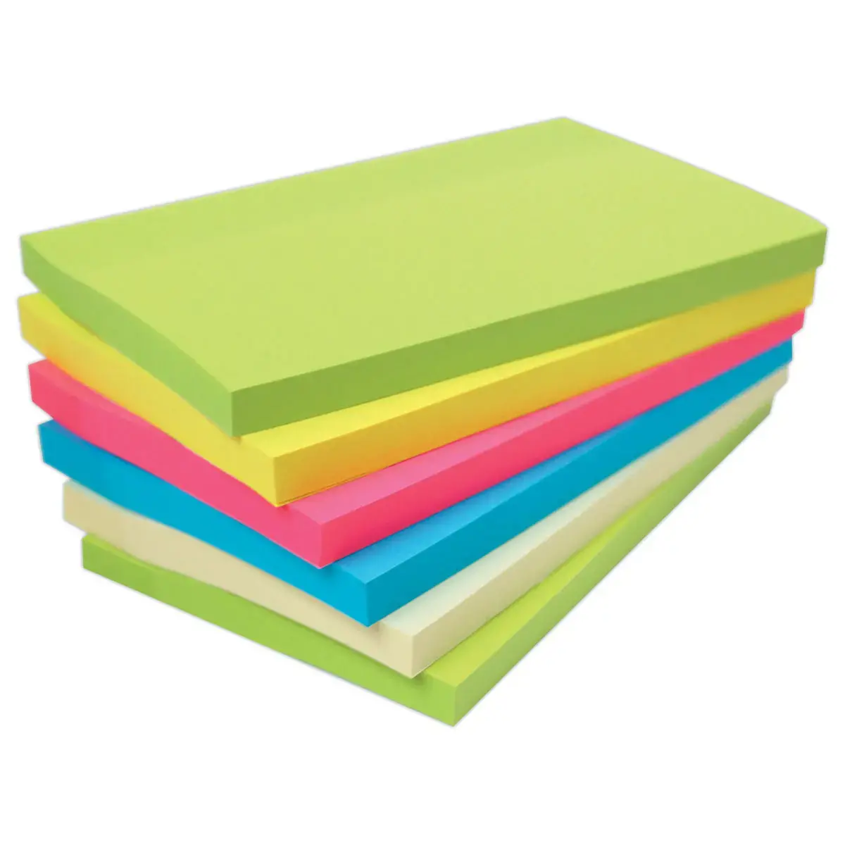 006 Blokken herpositioneerbare memoblaadjes superklevend - 7,6 x 12,7 cm - FIDUCIAL OFFICE SOLUTIONS