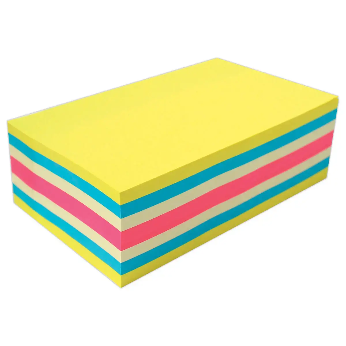 Blok memoblaadjes superklevend - 127 x 76 mm - Diverse kleuren