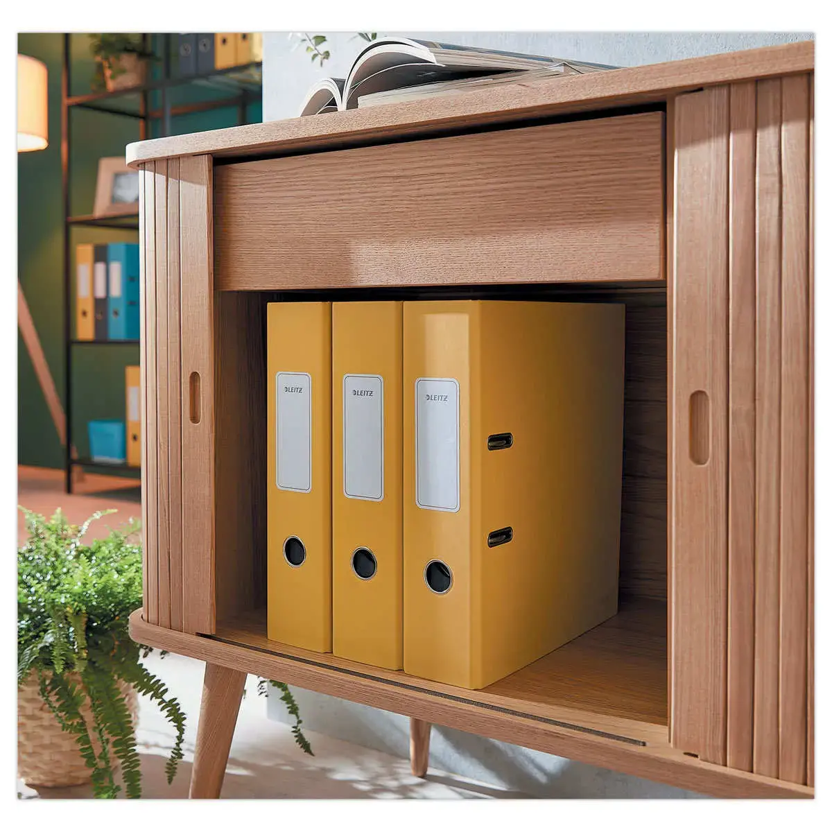 Ordner met hefboom 180° Cosy - Geel - LEITZ