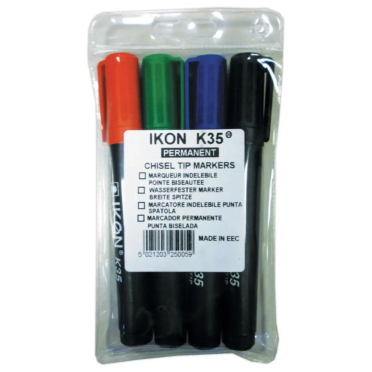4 Permanent markers - Schuine punt