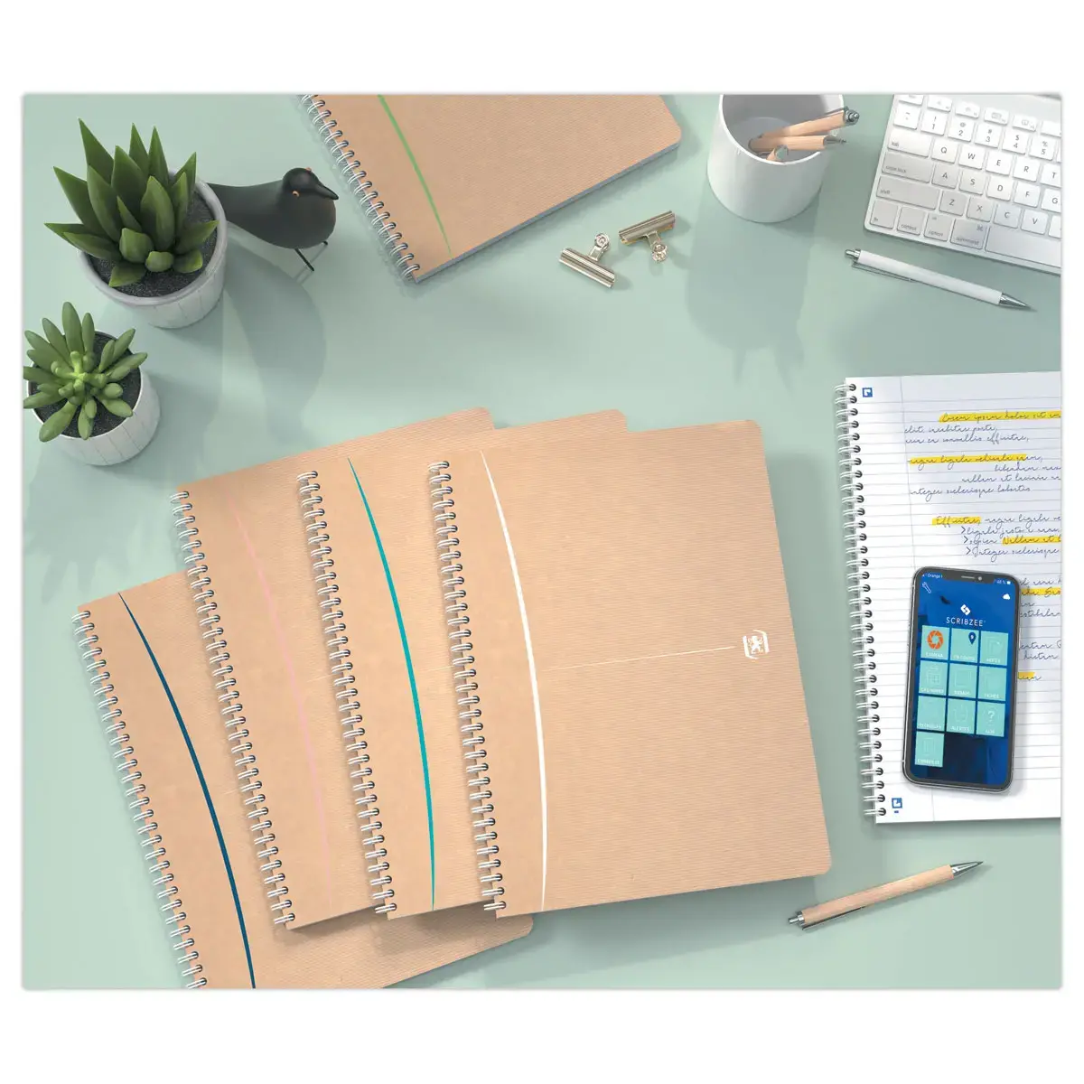 Spiraalschrift A4 Touareg - 5x5 - 180 pagina's - OXFORD