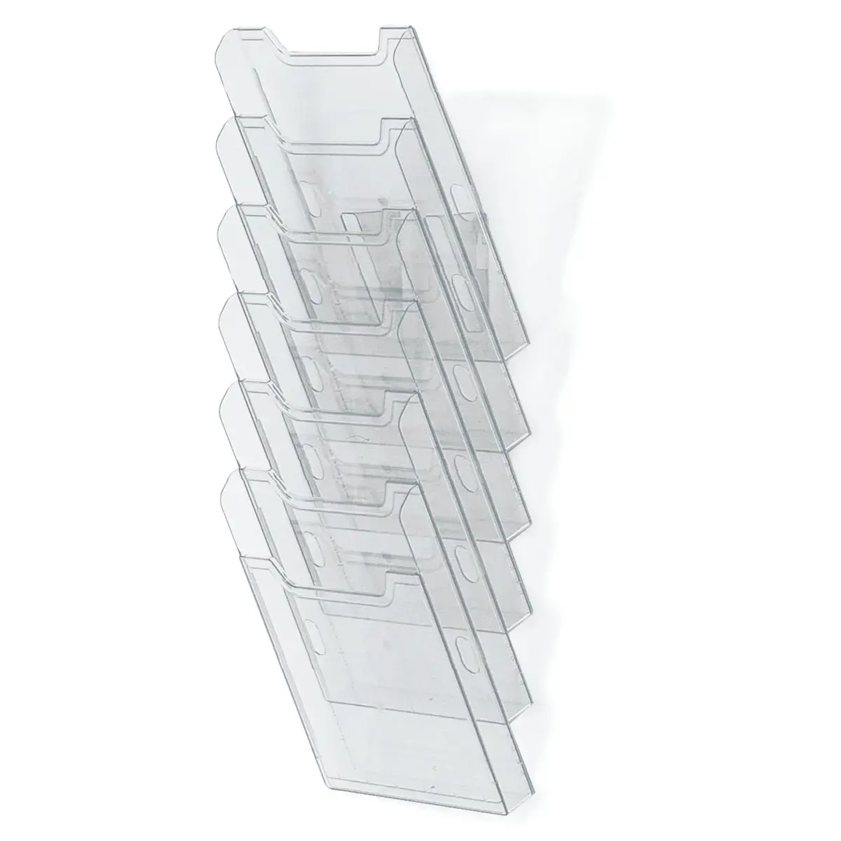 Doorzichtig wandrek - 6 A4 compartimenten