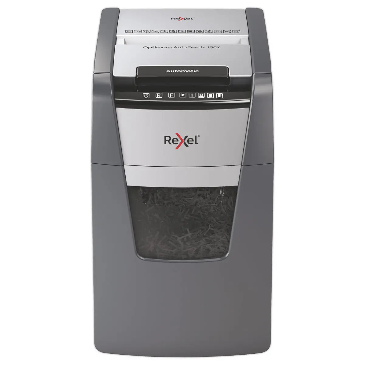 Papiervernietiger Optimum Auto+ 150M - Microsnede - 150 vel - 44L - REXEL 