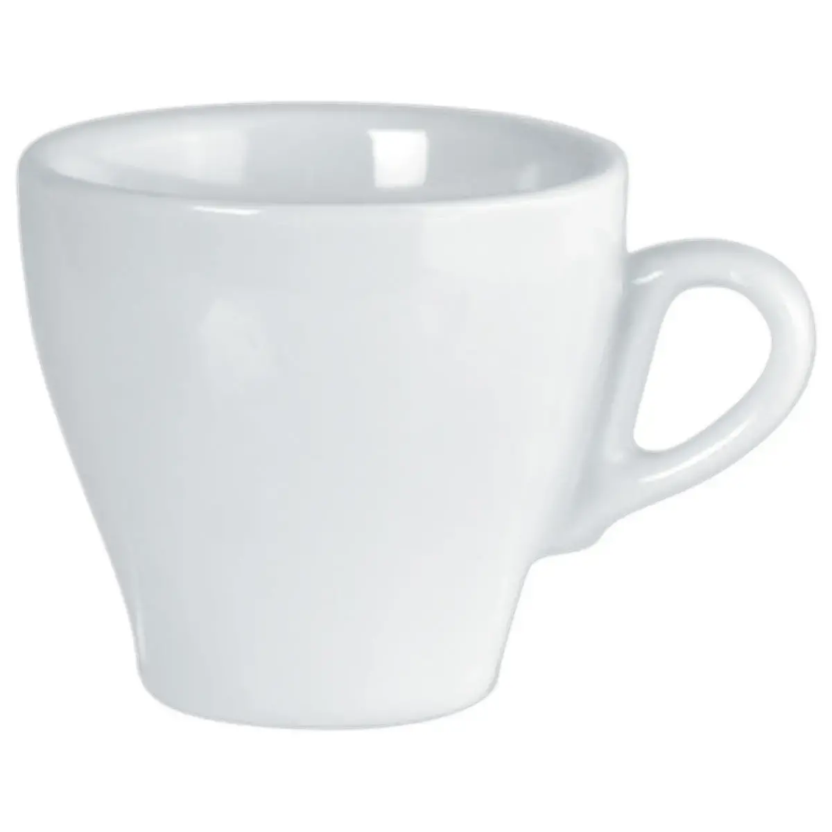 6 Koffiekopjes - 9 cl - Wit porselein