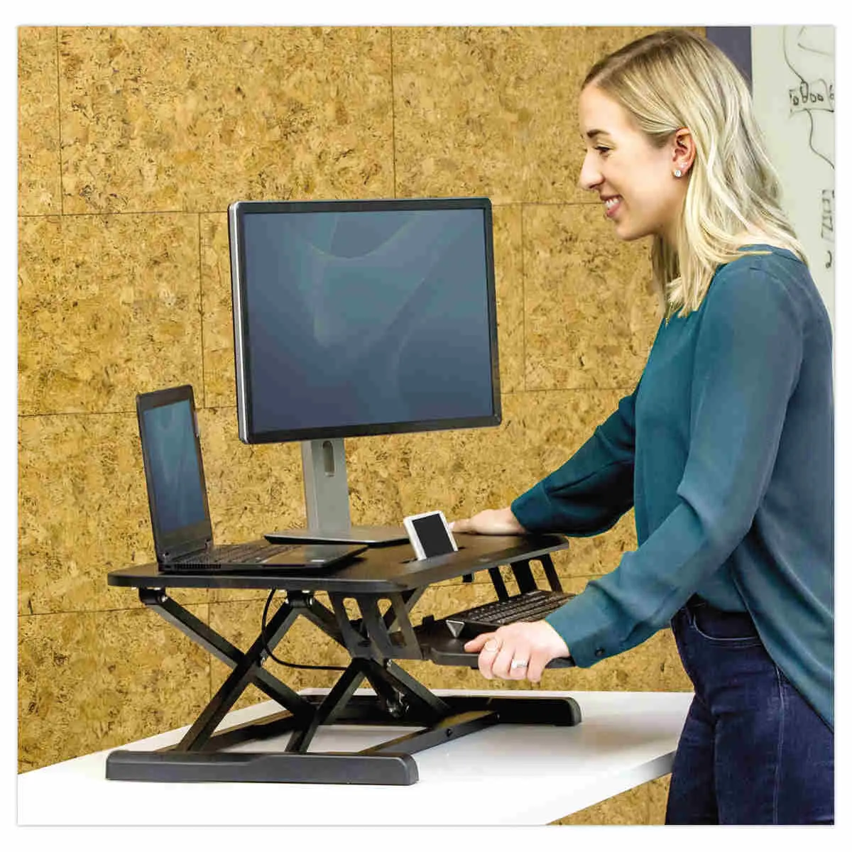 Zit-/sta werkplek CORSIVO FELLOWES