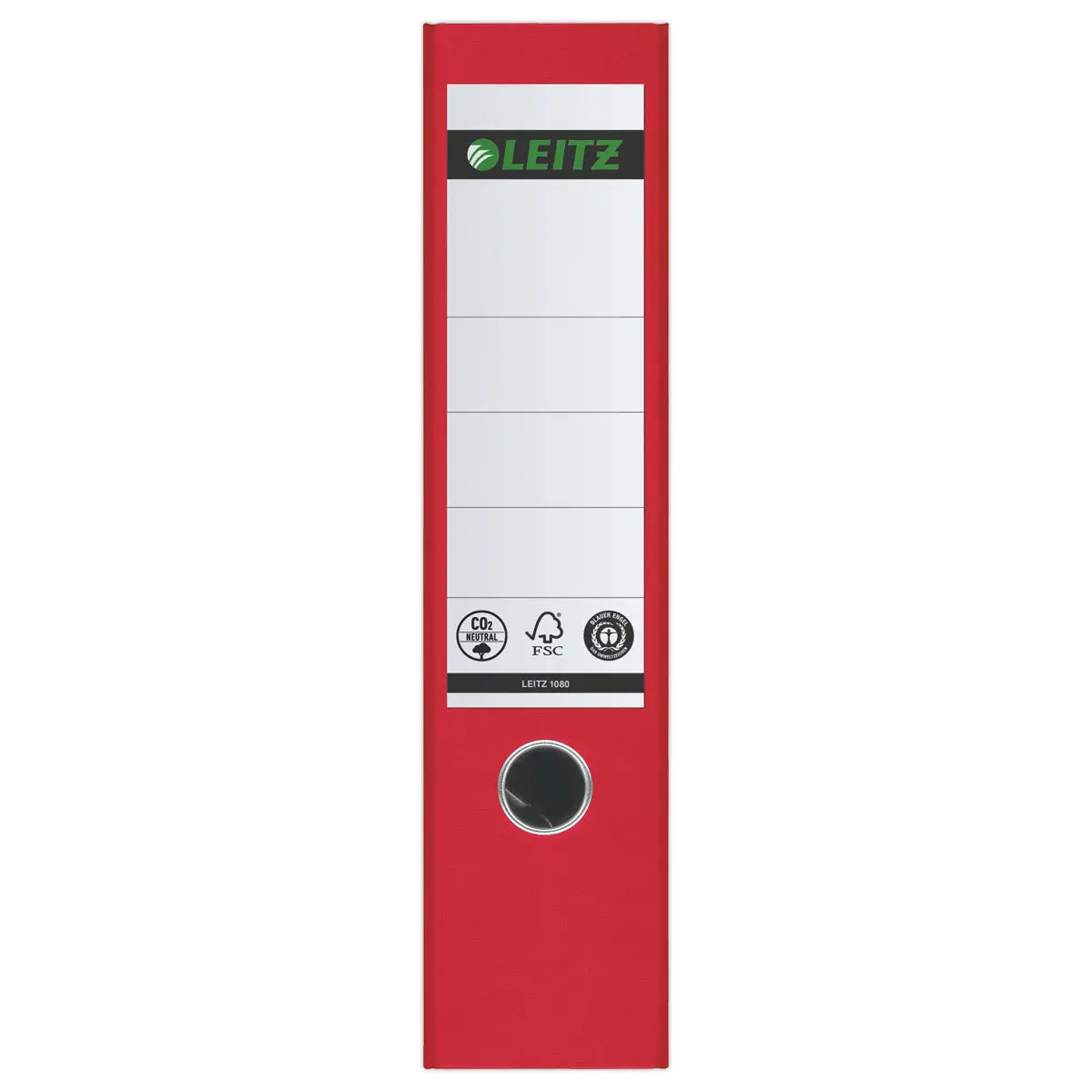 Map met hefboomwerking gemarmerd karton - Rug 8 cm - rood - LEITZ