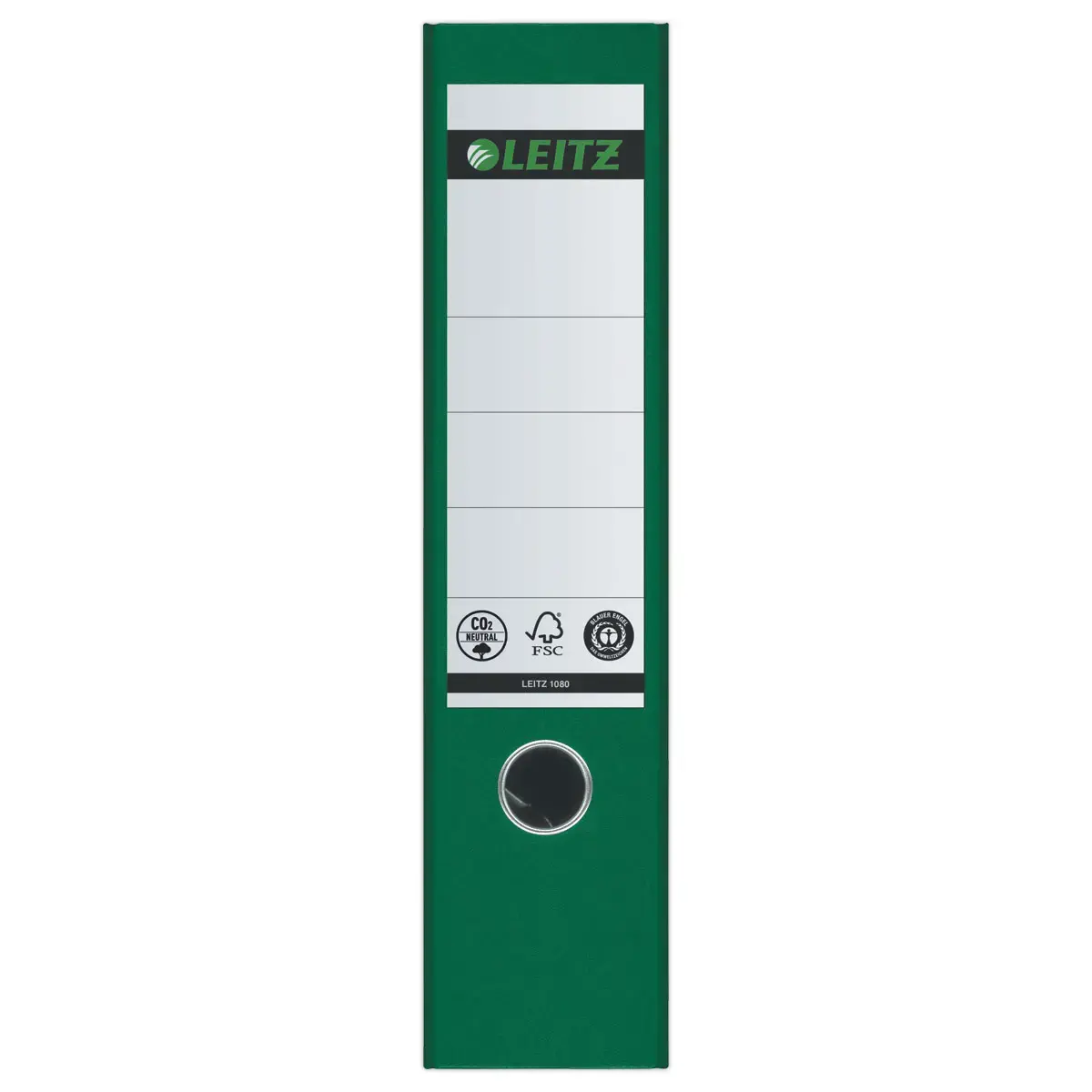 Map met hefboomwerking gemarmerd karton - Rug 8 cm  - groen - LEITZ 
