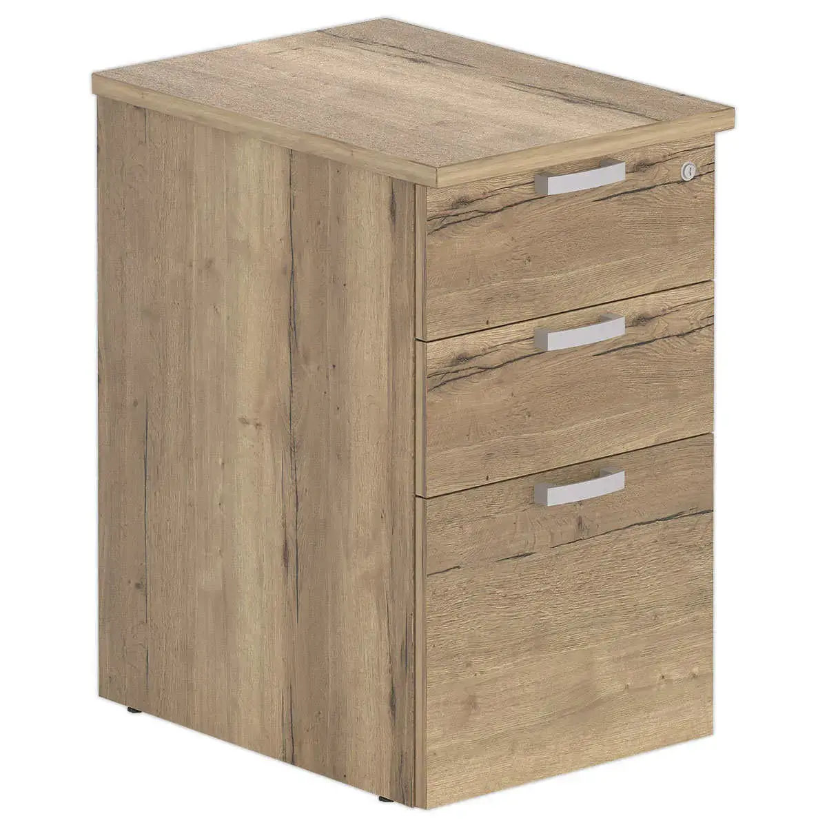 Ladeblok 3 lades - Generfd eik - P 80 cm 