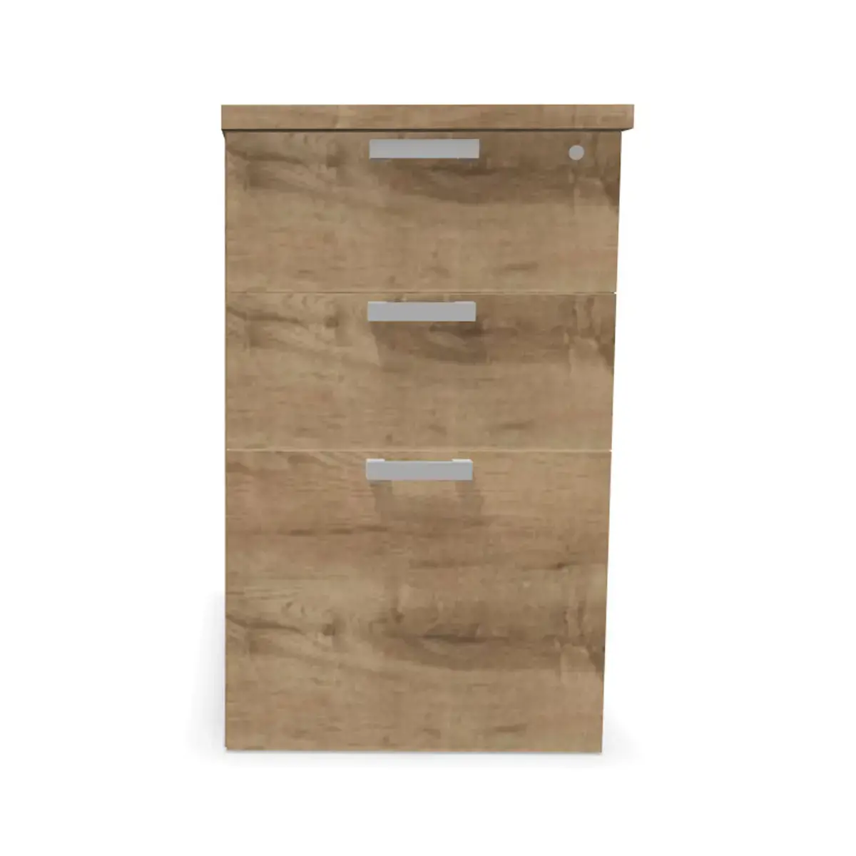 Ladeblok 3 lades - Generfd eik - P 80 cm 