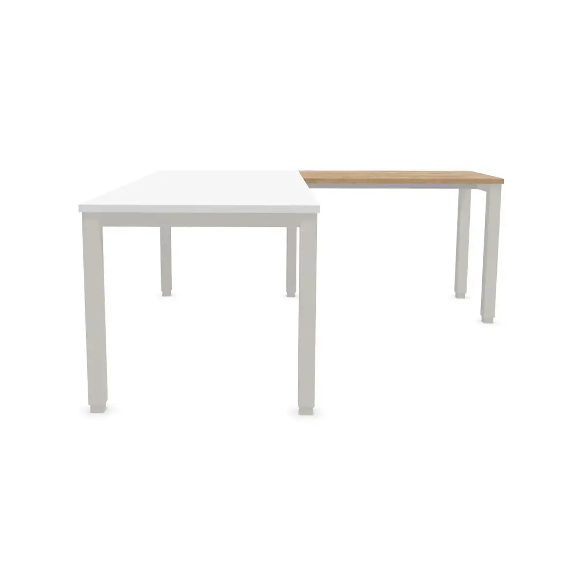 Retour BRUXELLES 98 x 60 plateau eikenfineer - aluminium poten