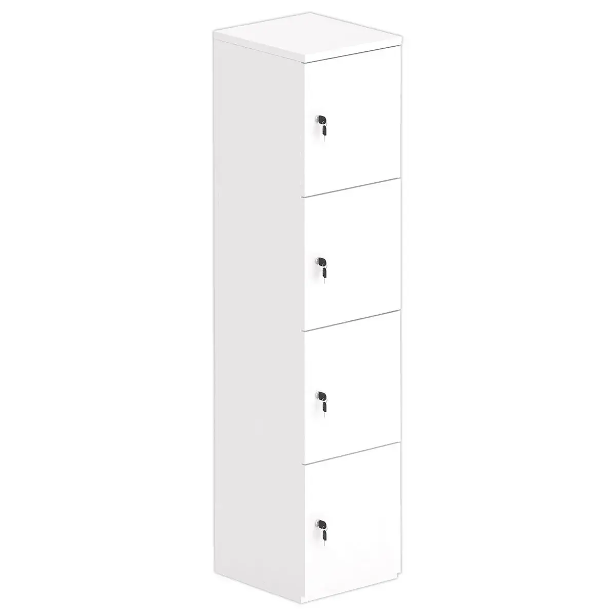 Tour 4 cases LOK 40x175 zonder sleuf en sleutels, wit