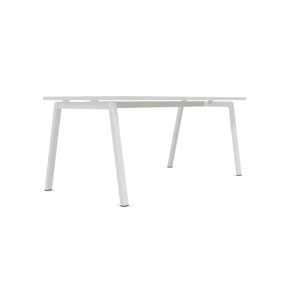 Rechthoekig bureau 180x80 Wit / onderstel Wit BANGKOK 