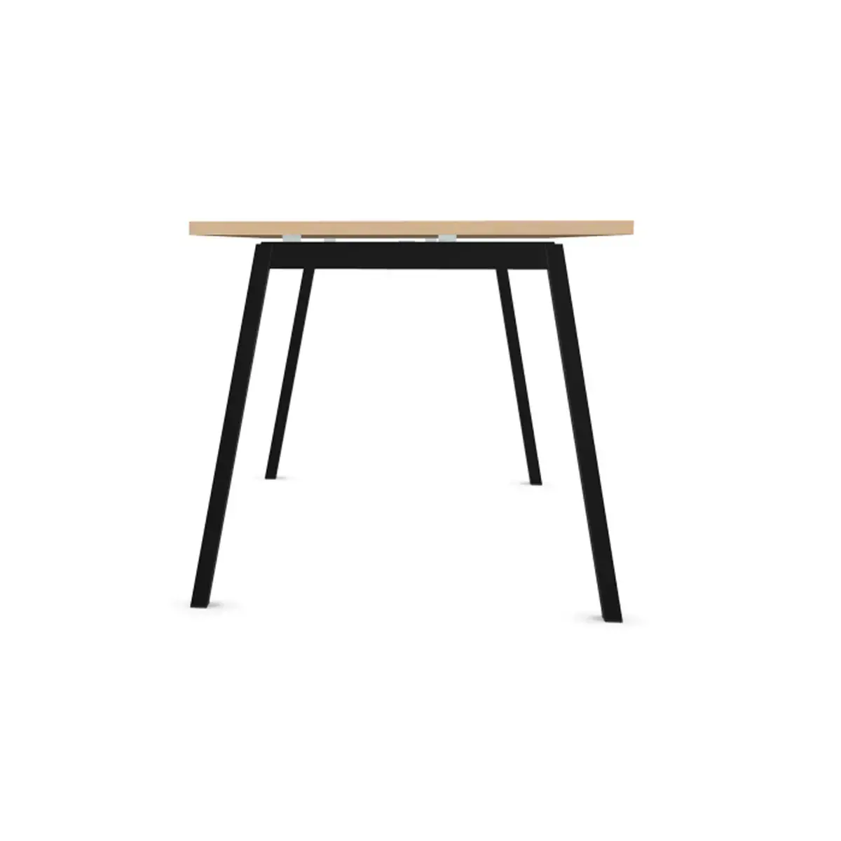 Rechthoekig bureau 180x80 Beuken / poot. Antraciet BANGKOK 
