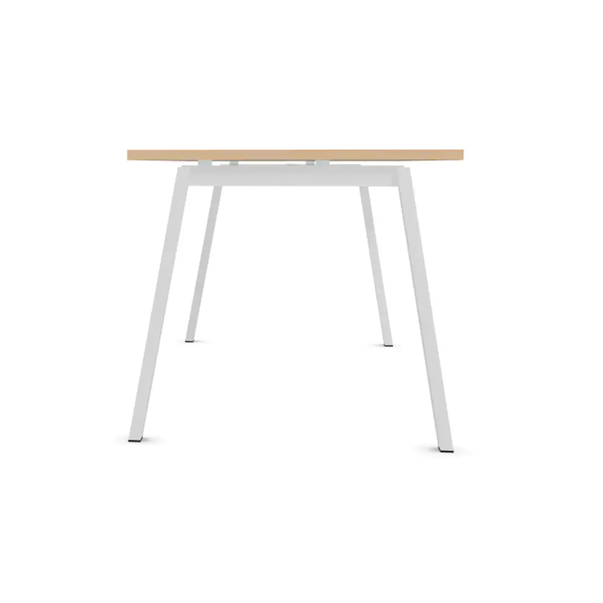 Rechthoekig bureau 180x80 Beuken / wit onderstel BANGKOK
