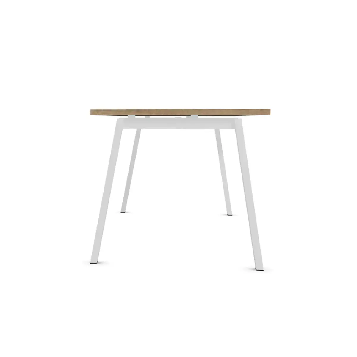 Rechthoekig bureau 180x80 Geaderd eiken / wit onderstel BANGKOK