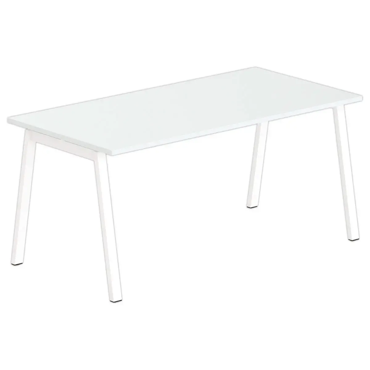 Rechthoekig bureau 160x80 Grijs/ wit onderstel BANGKOK
