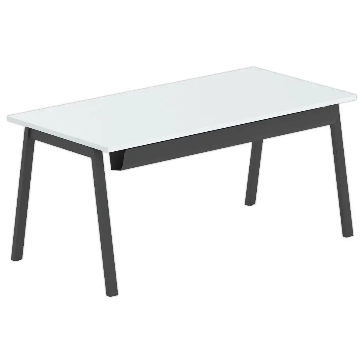 Rechthoekig bureau 160x80 Grijs / onderstel Antraciet BANGKOK