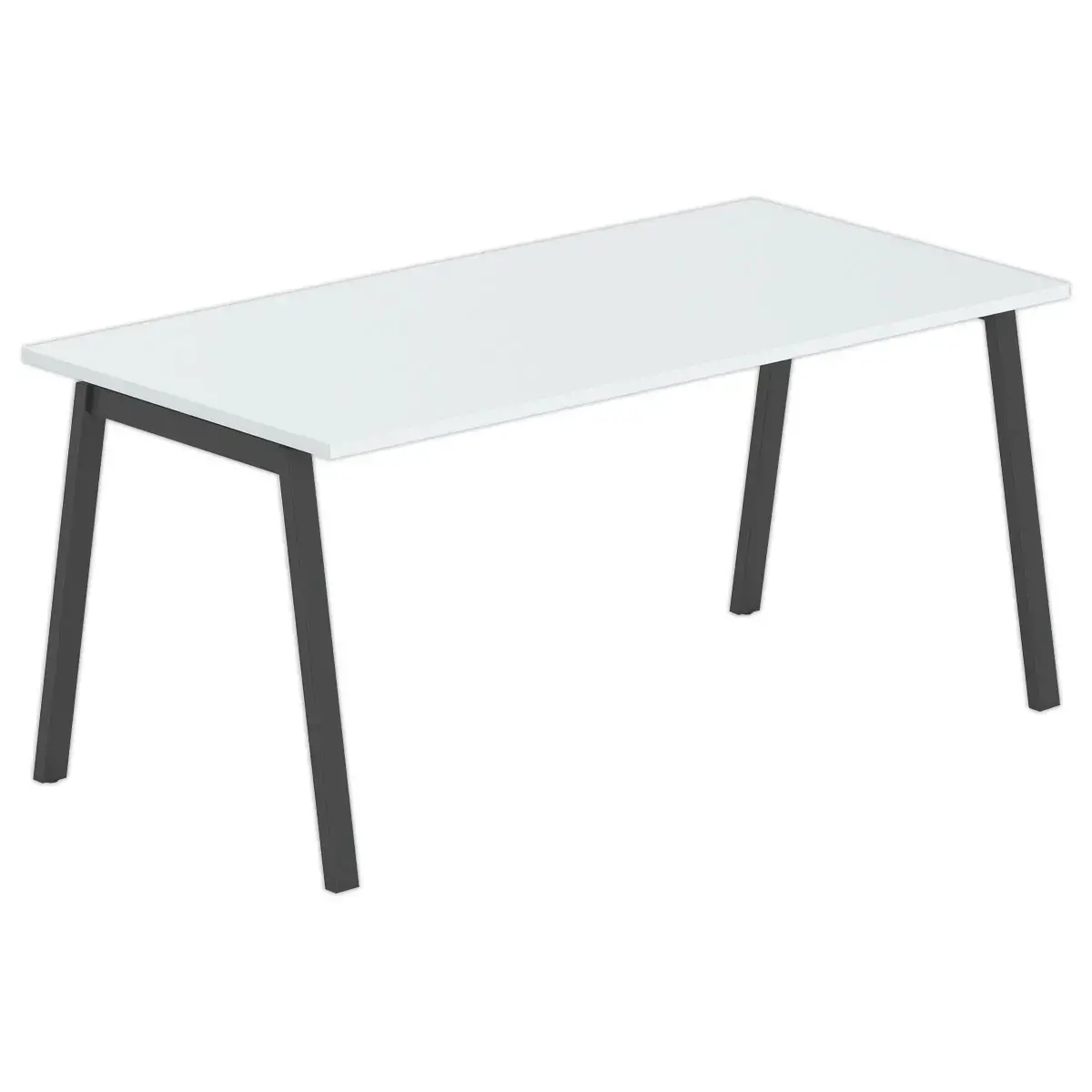 Rechthoekig bureau 160x80 Grijs / onderstel Antraciet BANGKOK