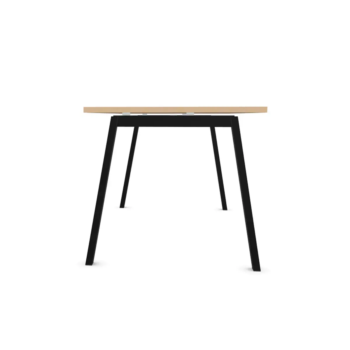 Rechthoekig bureau 160x80 Beuken / onderstel. Antraciet BANGKOK