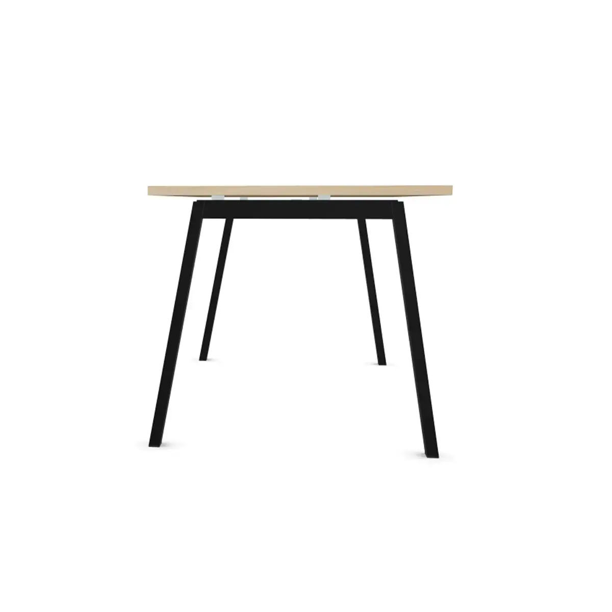 Rechthoekig bureau 160x80 Helder Acacia / onderstel Antraciet BANGKOK