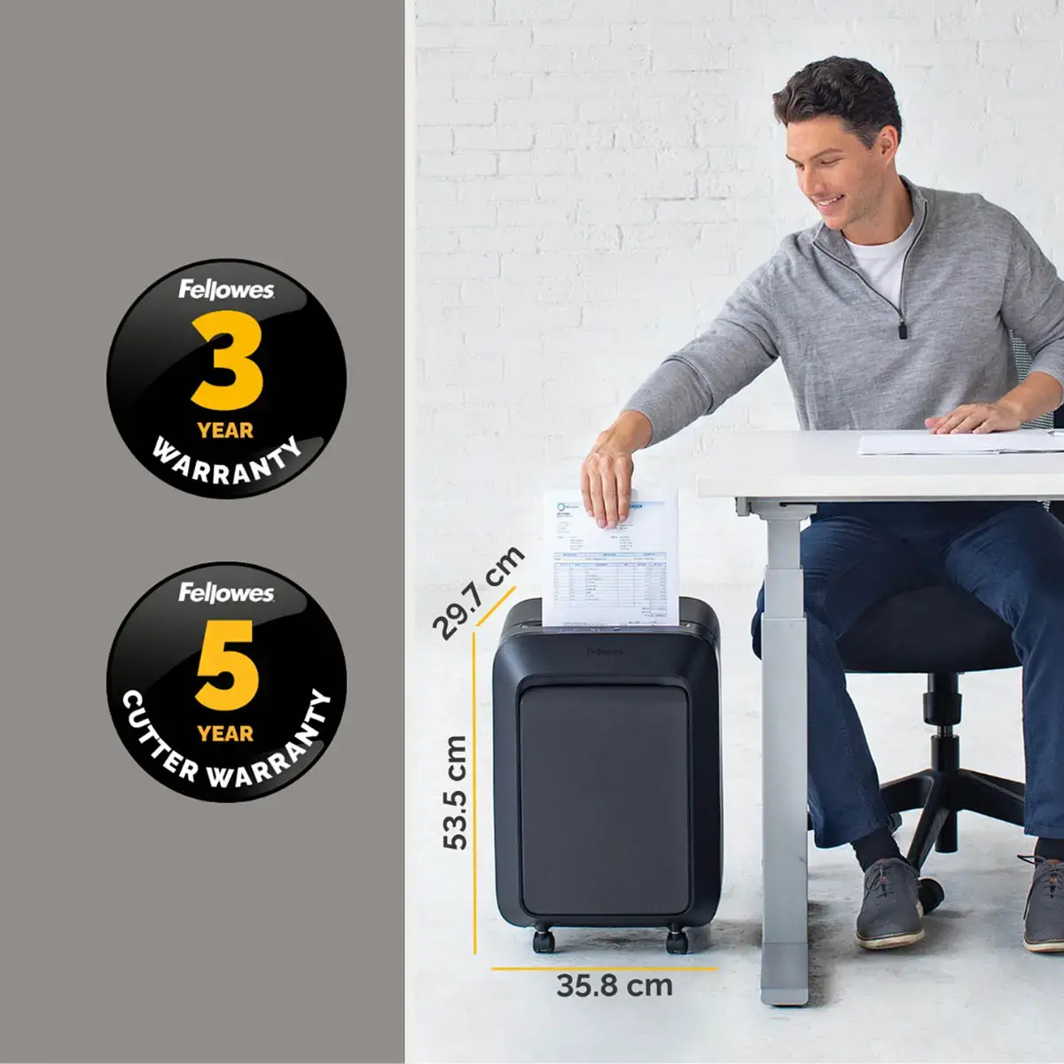 Versnipperaar FELLOWES LX210 23 L cross cut - 16 vellen 