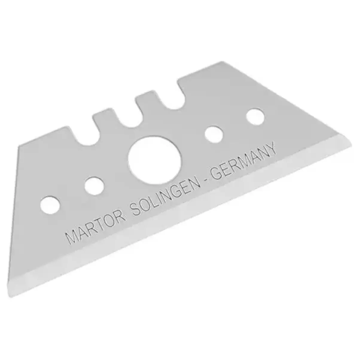 Etui van 10 stalen trapeziumbladen voor MARTOR 19 mm snijmes