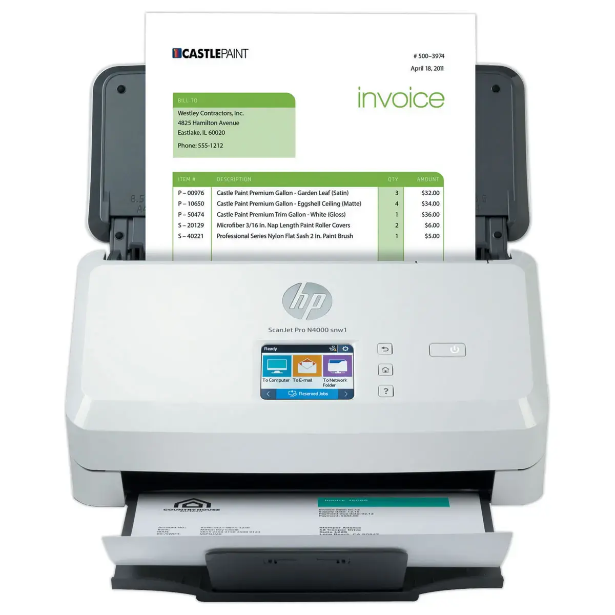 Scanner HP ScanJet Pro N4000 snw1