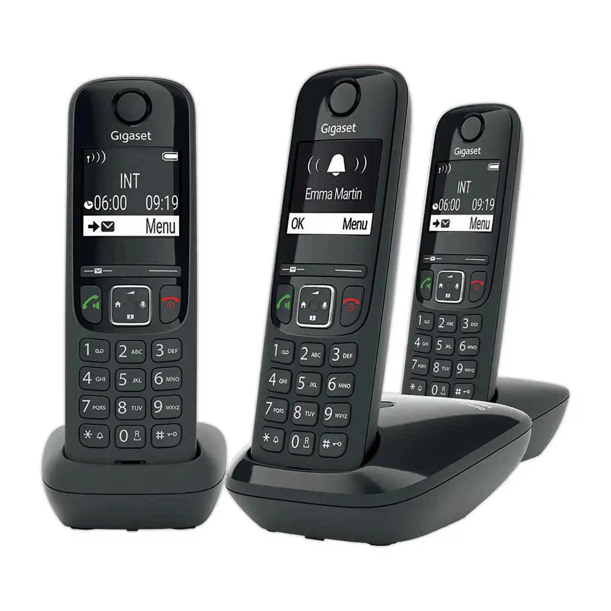 3  Trio draadloze telefoons Gigaset AS690 