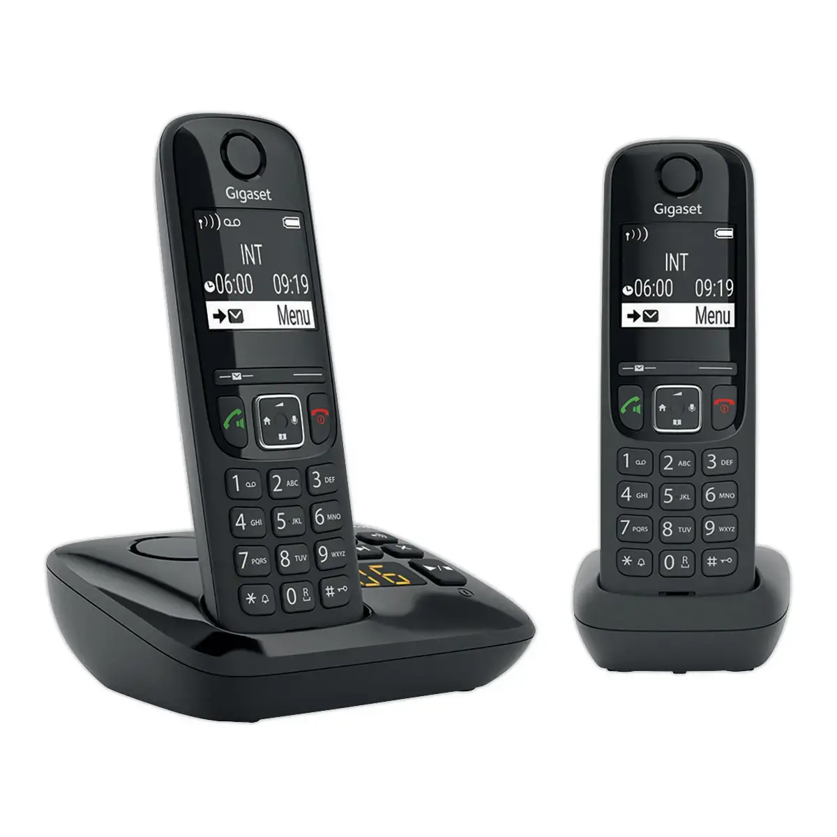 2  Duo draadloze telefoons Gigaset AS690A met antwoordapparaat 