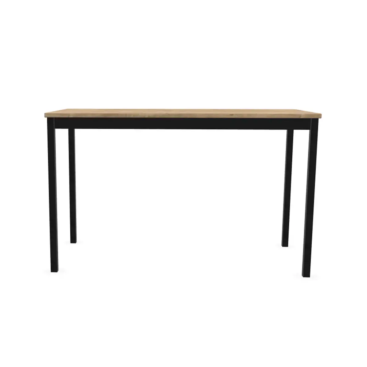 Modulaire rechthoekige tafel 120 x 60 eiken fineer / zwart