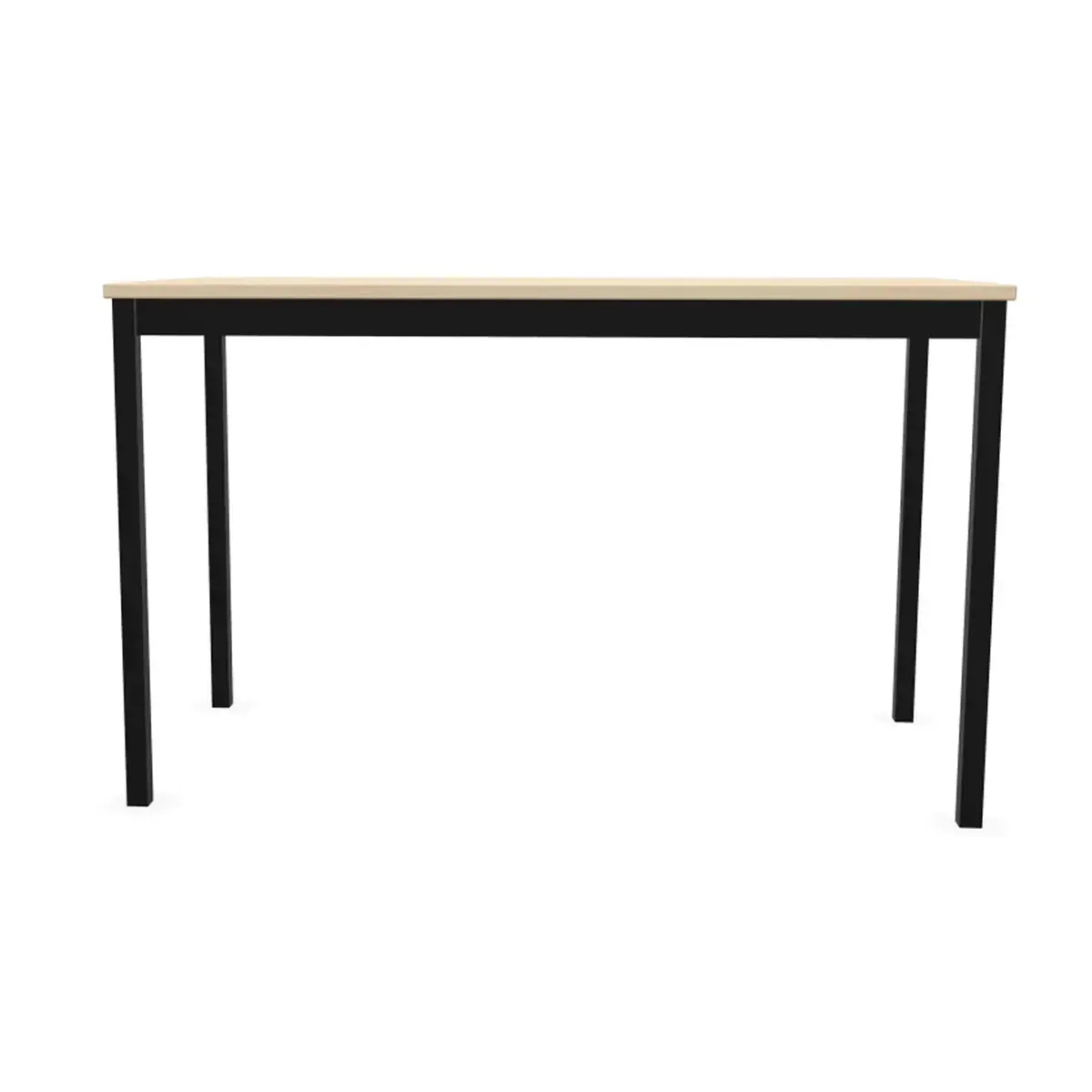 Rechthoekige modulaire tafel 120 x 60 acacia / zwart