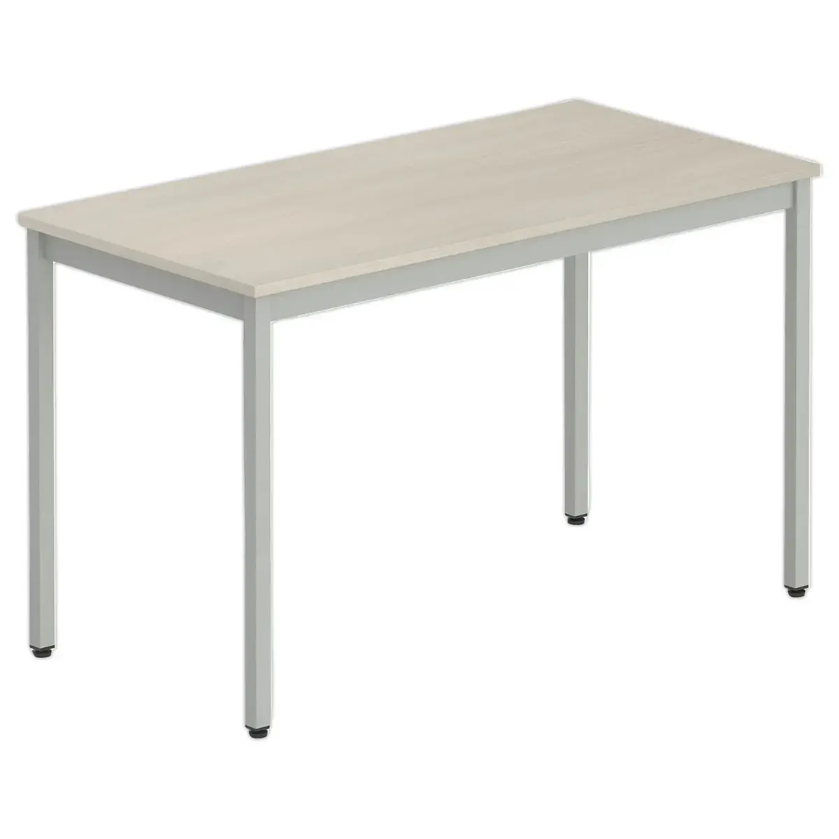 Modulaire rechthoekige tafel 120 x 60 acacia / alu 