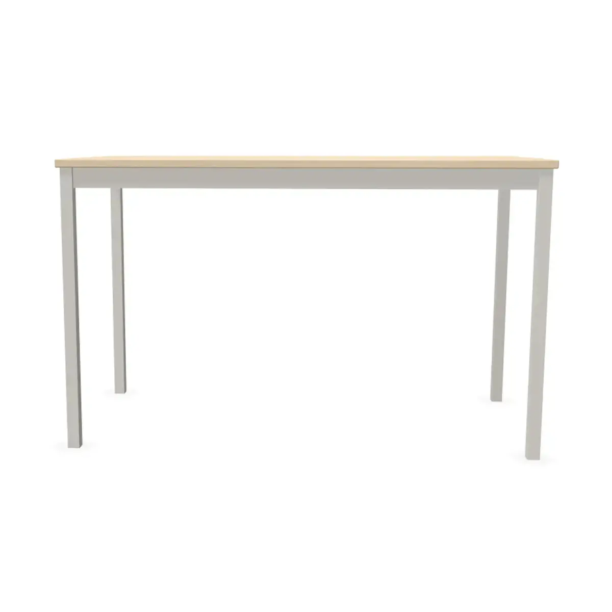 Modulaire rechthoekige tafel 120 x 60 acacia / alu 