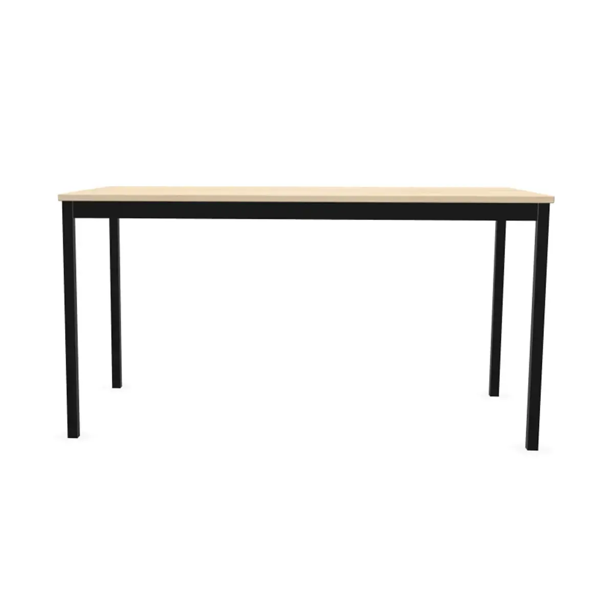 Rechthoekige modulaire tafel 140 x 70 acacia / zwart 