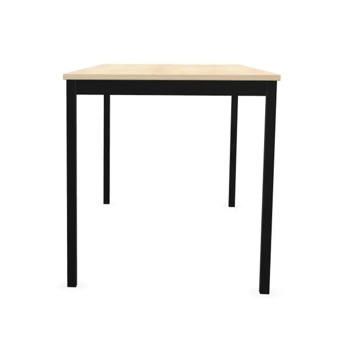 Rechthoekige modulaire tafel 140 x 70 acacia / zwart 