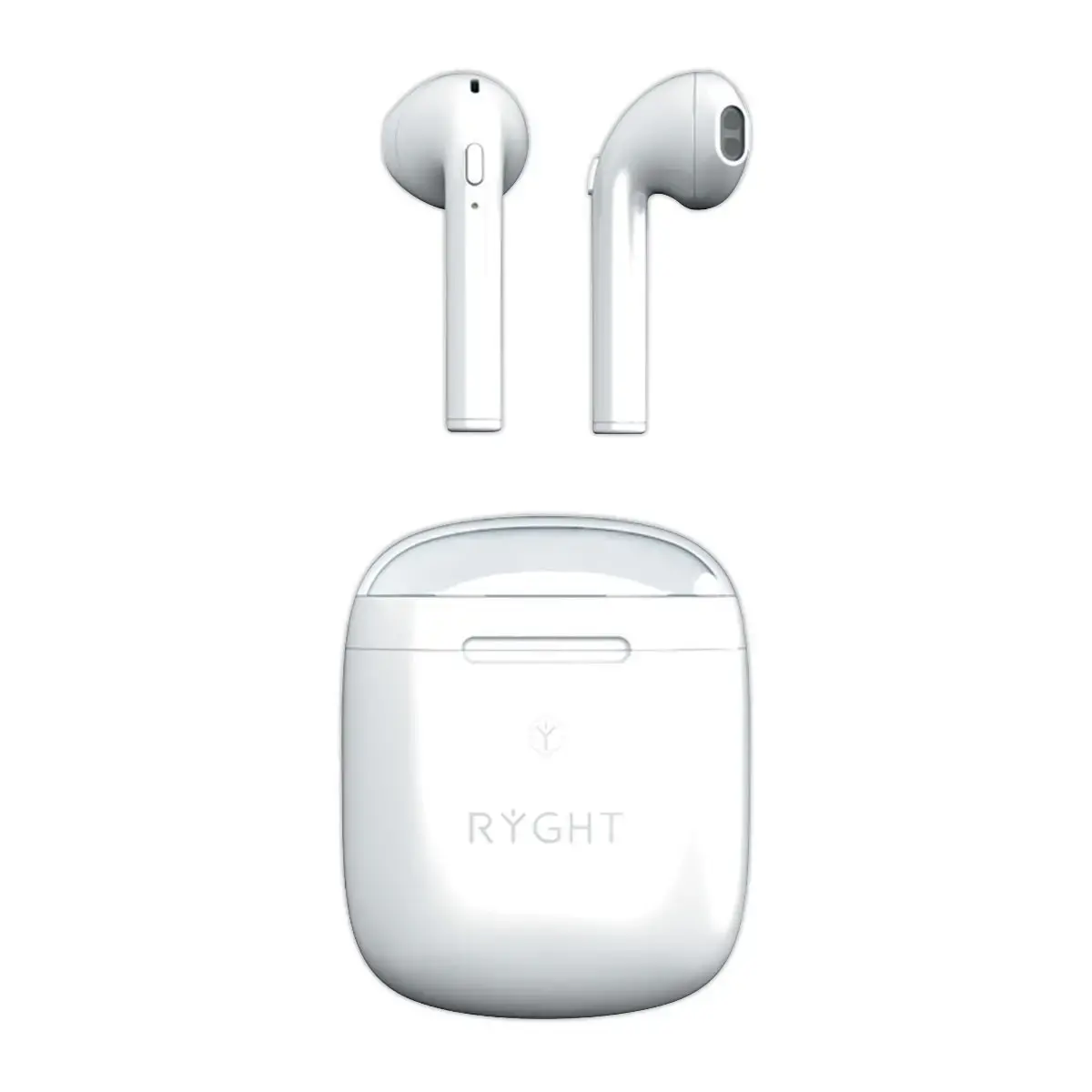 Draadloze Bluetooth-oordopjes Rechts wit