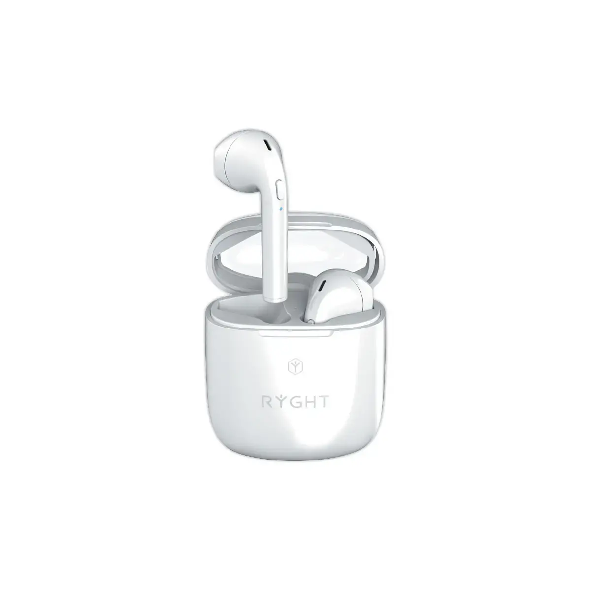Draadloze Bluetooth-oordopjes Rechts wit