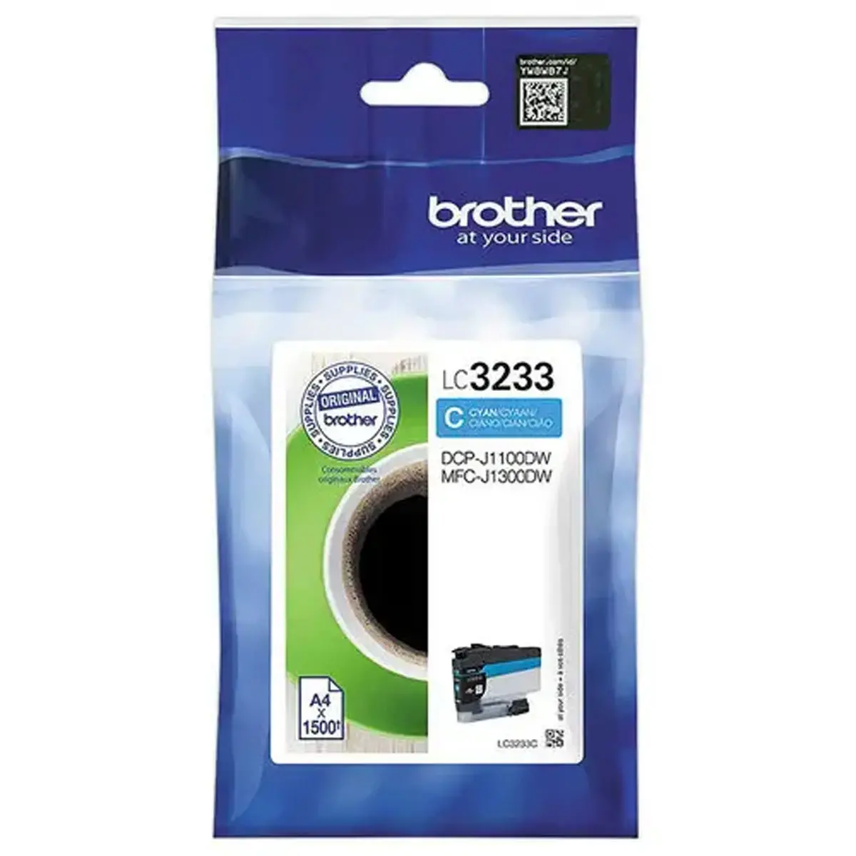 Cartouche BROTHER LC3233C Cyaan 