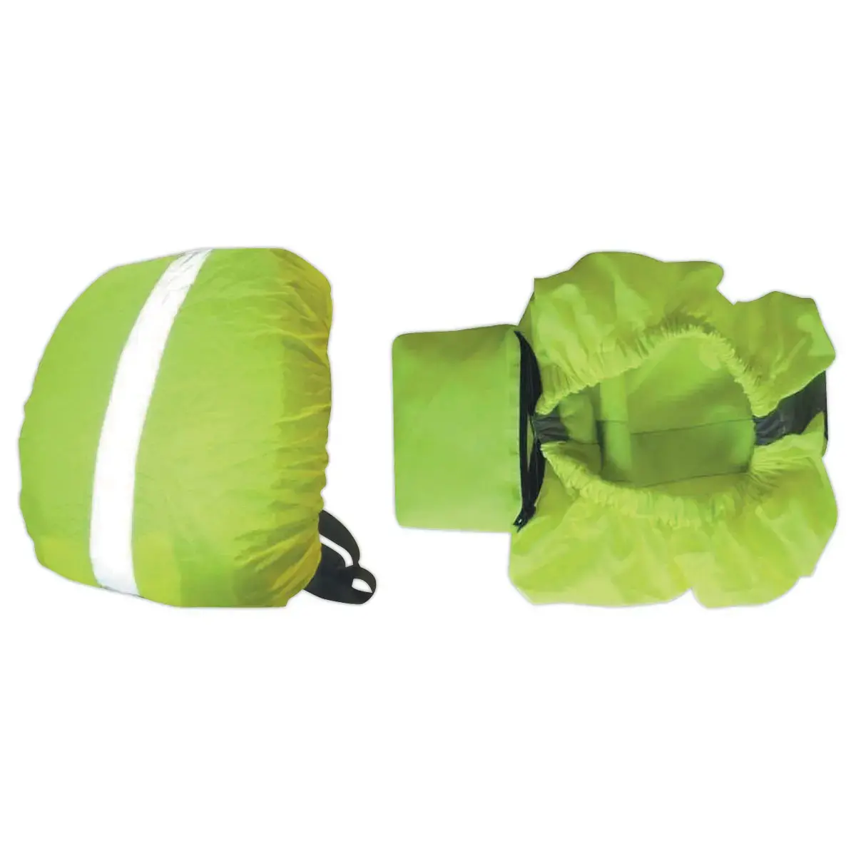 Waterdichte rugzakhoes reflecterend geel