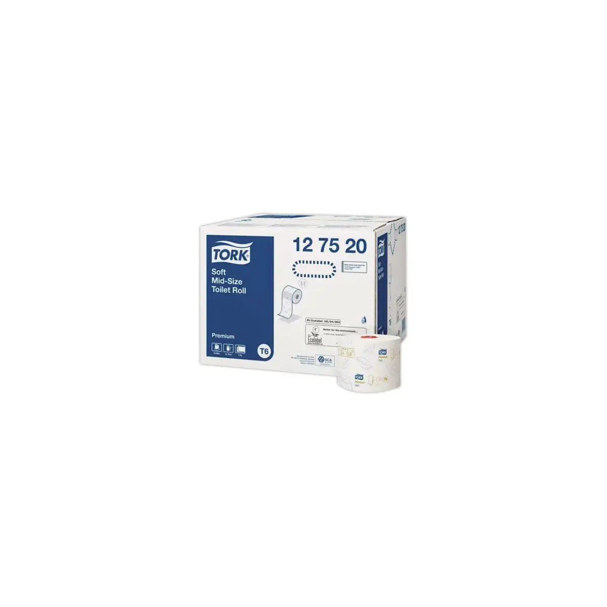 27 TORK SOFT MID-SIZE TOILETROLL
