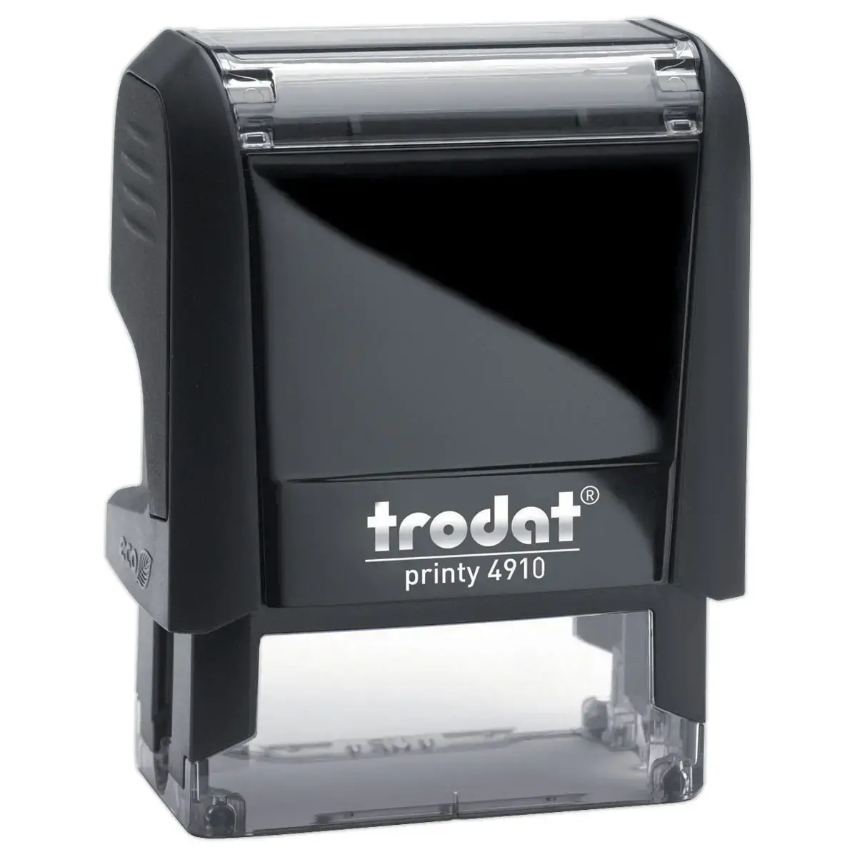 Zwarte stempel PRINTY 4910 zwarte inkt- 2 regels