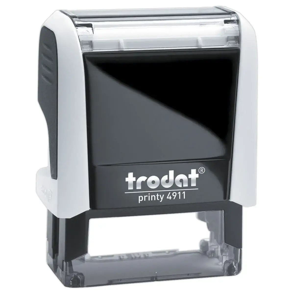 Witte stempel PRINTY 4911 zwarte inkt-4 regels