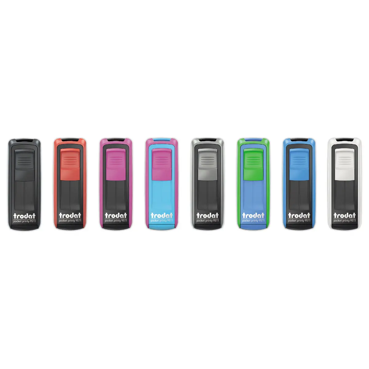Zakstempeltje Printy 9511 Personaliseerbaar wit- 38x14mm - max. 4 l.