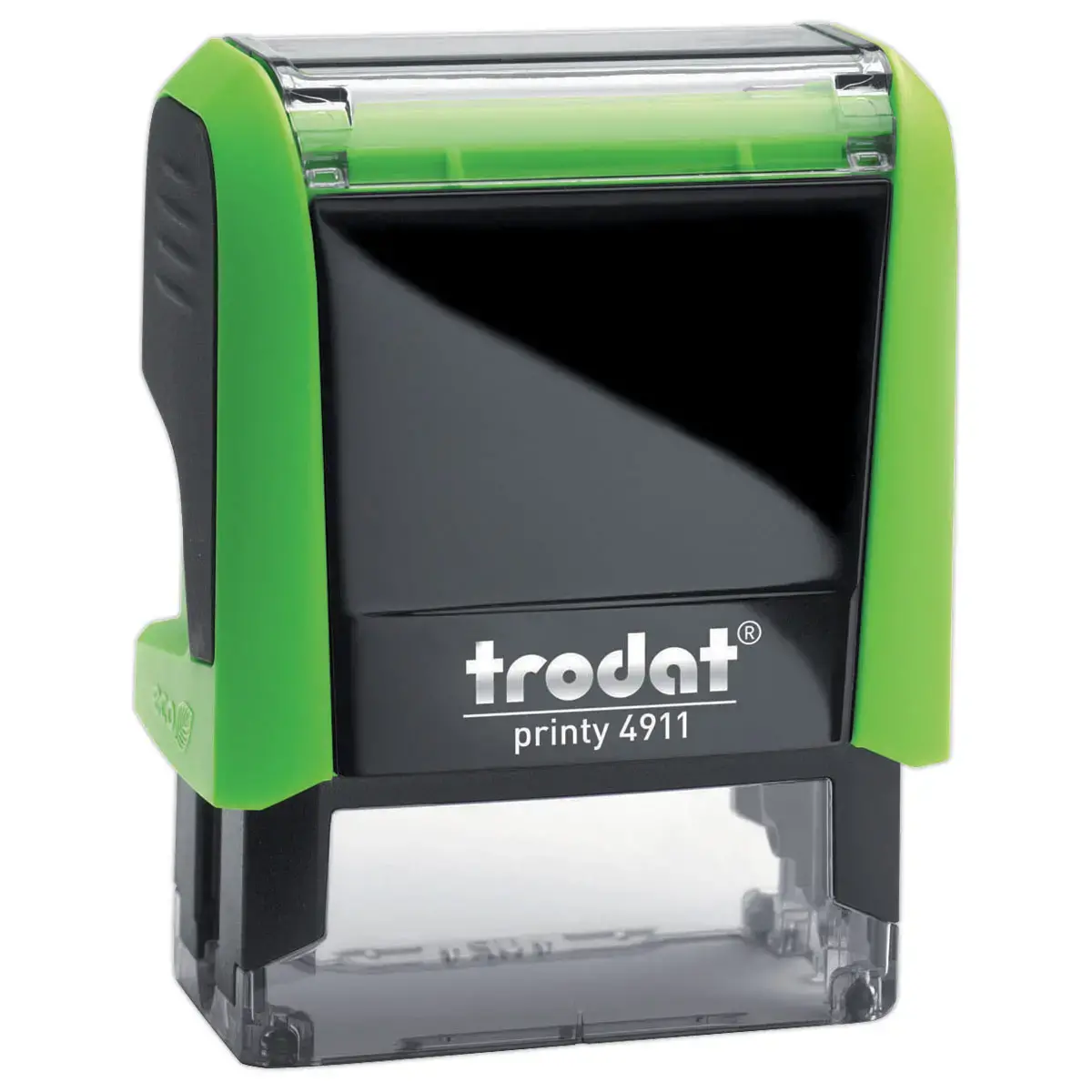 Groene stempel PRINTY 4911 zwarte inkt- 4 regels