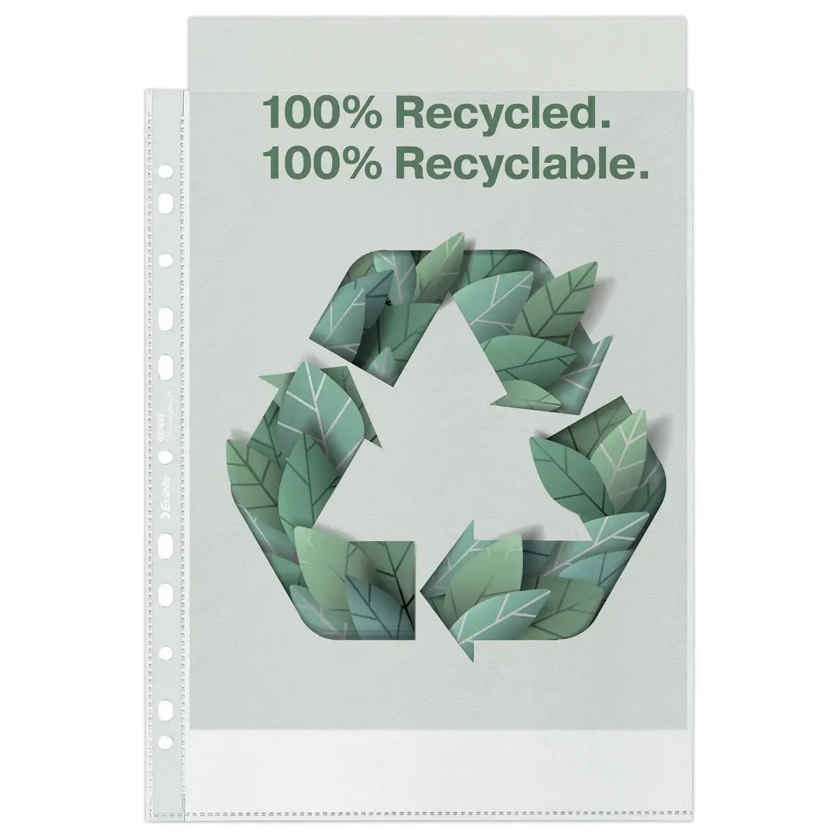 100 Geperforeerde hoezen - polypropyleen gerecycleerd 7/100e - ESSELTE